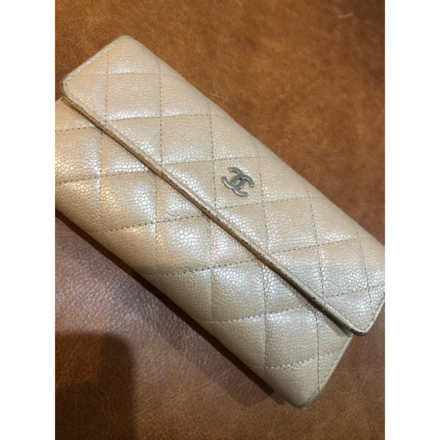 CHANEL(シャネル)のMinnie様専用　CHANEL キャビアスキン 長財布 メンズのファッション小物(長財布)の商品写真