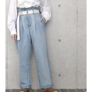 ダブルクローゼット(w closet)のw closet ベルト付きデニムパンツ(デニム/ジーンズ)