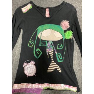 デシグアル(DESIGUAL)のDesigual デシグアル 人魚 ロンT ブラック120130(Tシャツ/カットソー)