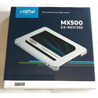 【新品】500GB CT500MX500SSD1JP 2.5inch SSD(PCパーツ)