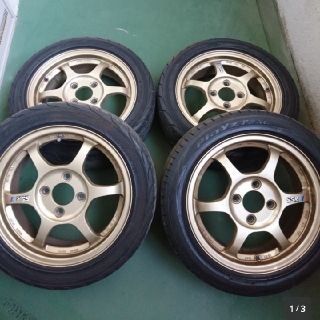 SSR Type-C ゴールド 14インチ 5J  +38  4本 (タイヤ・ホイールセット)