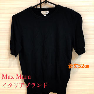 マックスマーラ(Max Mara)の美品半袖☆ニットイタリア製ブランドmax mara(ニット/セーター)