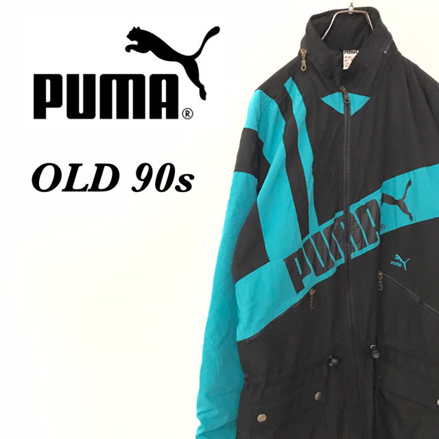 PUMA(プーマ)の【激レア】プーマ ナイロンジャケット ハーフコート スプリングコート 90s メンズのジャケット/アウター(ナイロンジャケット)の商品写真