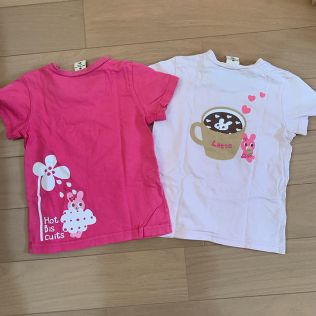 HOT BISCUITS(ホットビスケッツ)のミキハウス ホットビスケッツ 80cmTシャツ二枚セット キッズ/ベビー/マタニティのベビー服(~85cm)(Ｔシャツ)の商品写真