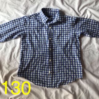 ギャップキッズ(GAP Kids)のGAP kids 男児  boys  130  チェック シャツ(ブラウス)