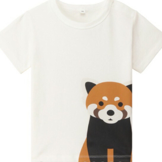 ムジルシリョウヒン(MUJI (無印良品))の無印良品 レッサーパンダ Tシャツ 90(Tシャツ/カットソー)