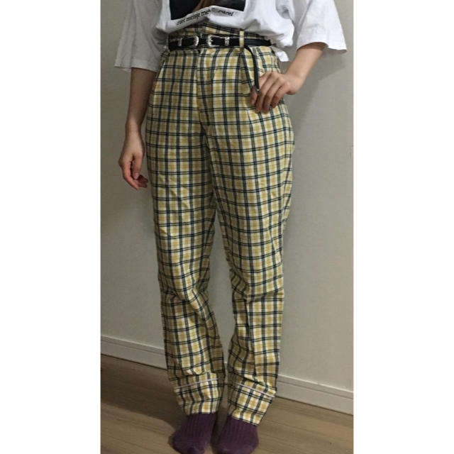 Aymmy in the batty girls(エイミーインザバッティーガール)のハイウエストパンツ レディースのパンツ(カジュアルパンツ)の商品写真