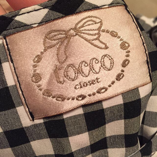 tocco(トッコ)のtoccoギンガムチェックリボンブラウス レディースのトップス(シャツ/ブラウス(半袖/袖なし))の商品写真