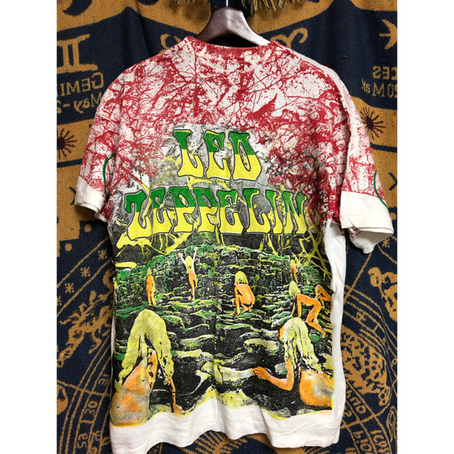 LED ZEPPELIN レッドツェッペリン バンド Tシャツ 総柄-eastgate.mk