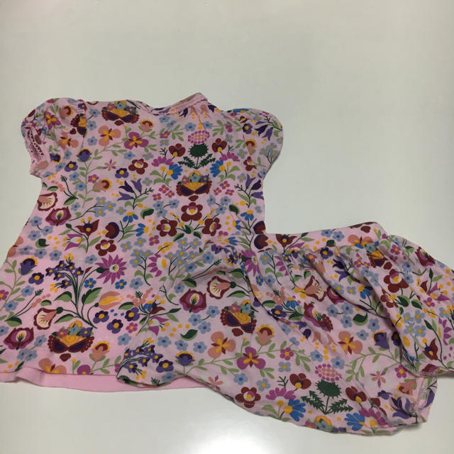 HYSTERIC MINI(ヒステリックミニ)の花柄T&キュロット80 キッズ/ベビー/マタニティのベビー服(~85cm)(その他)の商品写真