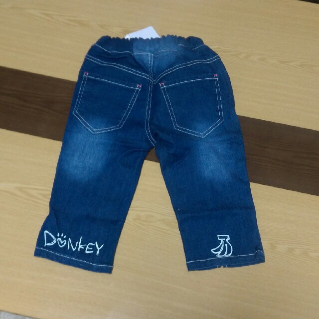 Donkey Jossy(ドンキージョシー)の新品タグ付・Donkey Jossy 6分丈ジーンズパンツ キッズ/ベビー/マタニティのキッズ服女の子用(90cm~)(パンツ/スパッツ)の商品写真