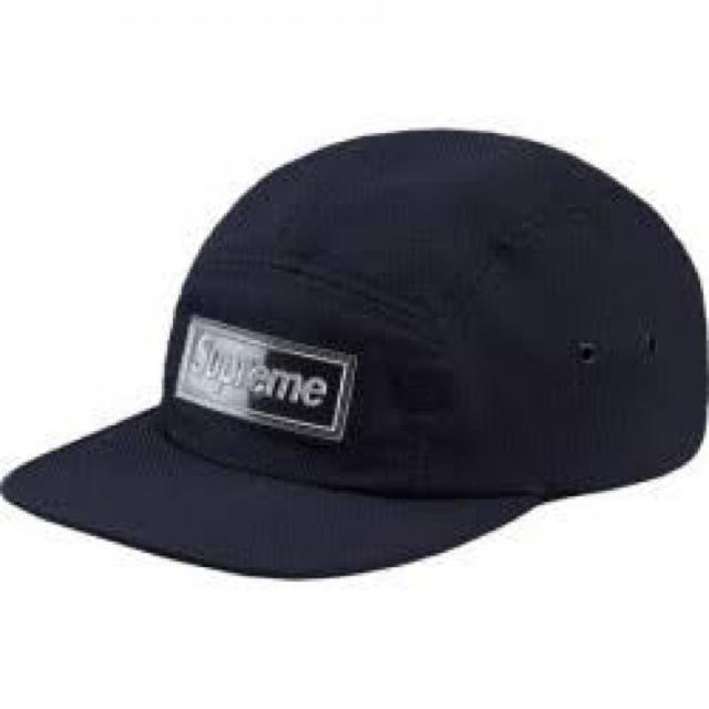 Supreme 18ss Nylon Pique Camp Cap Navy