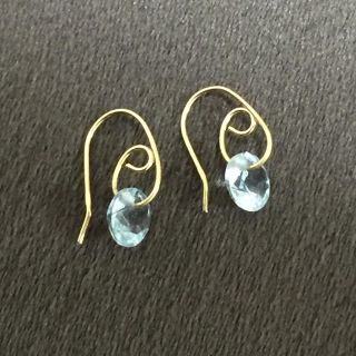 K18 ブルートパーズ ピアス(ピアス)