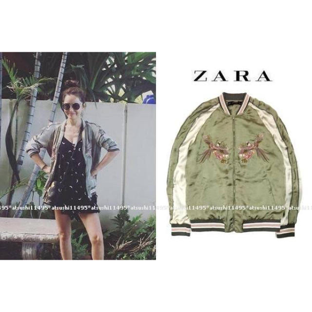 ZARA(ザラ)のsサイズ 美品 ザラ スカジャン 梨花着用 レディースのジャケット/アウター(スカジャン)の商品写真