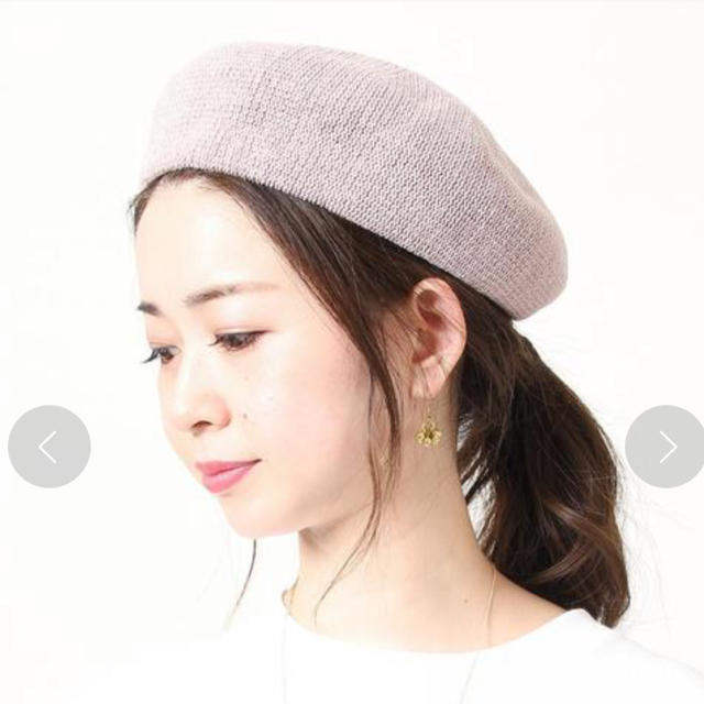 coen(コーエン)の【未使用】coen 春夏向け 淡い桜色のベレー帽  コーエン  帽子  レディースの帽子(ハンチング/ベレー帽)の商品写真