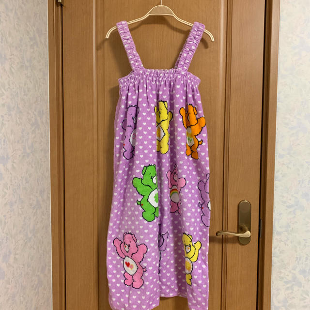 CareBears(ケアベア)の【ゆぅ様専用】ケアベアラップタオルワンピース キッズ/ベビー/マタニティのキッズ服女の子用(90cm~)(水着)の商品写真