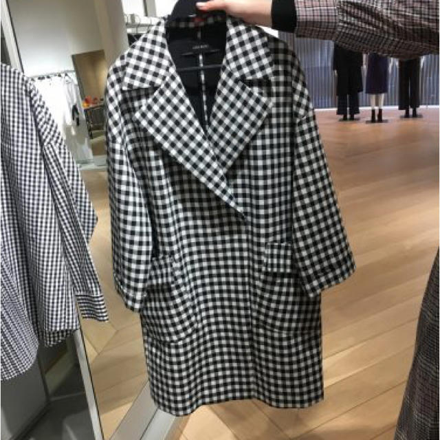 Drawer(ドゥロワー)のZara ギンガムチェック コート  レディースのジャケット/アウター(スプリングコート)の商品写真