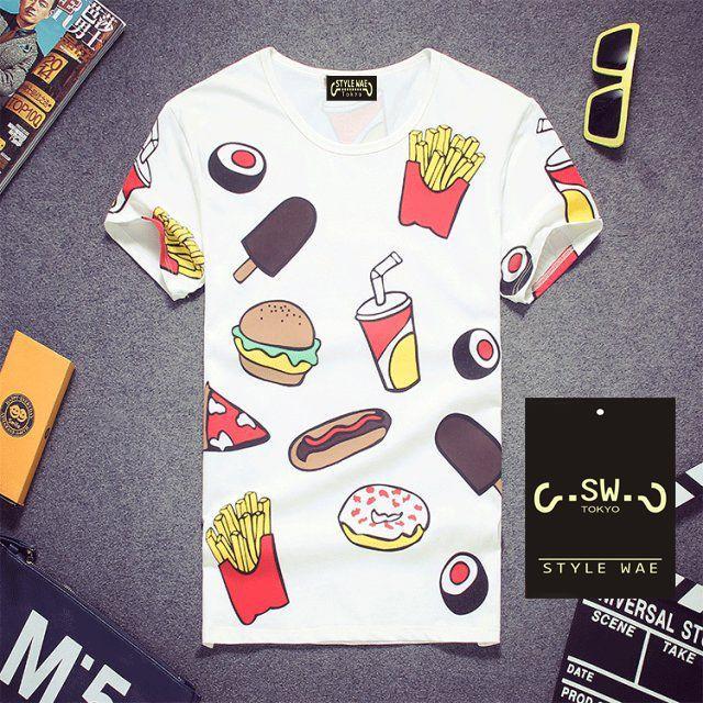 総柄 フード Ｔシャツ・Ｍ・Ｌあり/ユニセックス メンズのトップス(Tシャツ/カットソー(半袖/袖なし))の商品写真