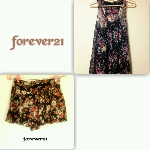 FOREVER 21(フォーエバートゥエンティーワン)のforever21柄物セット レディースのトップス(タンクトップ)の商品写真