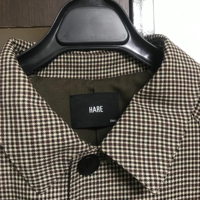 HARE(ハレ)のハレ  BIGステンカラーコート ガンクラブチェック メンズのジャケット/アウター(ステンカラーコート)の商品写真