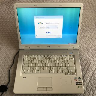 NEC LaVieノートパソコンWindows vista