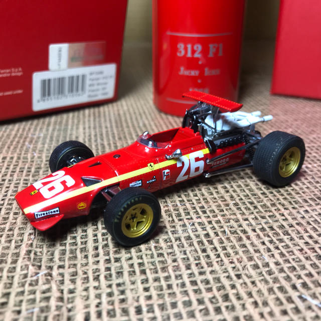 Ferrari(フェラーリ)のホットウィールレーシング1/43フェラーリ312F1 1968 ミニカー エンタメ/ホビーのおもちゃ/ぬいぐるみ(ミニカー)の商品写真