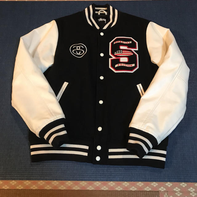 STUSSY(ステューシー)のStussy  varsity jacket スタジャン パフィスタ オールド メンズのジャケット/アウター(スタジャン)の商品写真