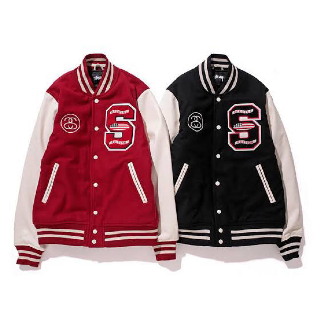 STUSSY(ステューシー)のStussy  varsity jacket スタジャン パフィスタ オールド メンズのジャケット/アウター(スタジャン)の商品写真