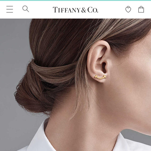 【正規通販】 Co. & Tiffany - ローズゴールド スマイルピアス ティファニー 正規品 定価8.5万円 ピアス