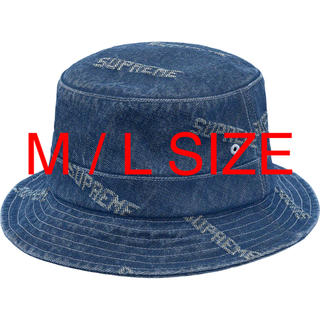 シュプリーム(Supreme)のSupreme Logo Denim Crusher Hat Blue 青(ハット)