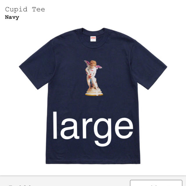 Supreme(シュプリーム)のsupreme Cupid tee large navy メンズのトップス(Tシャツ/カットソー(半袖/袖なし))の商品写真