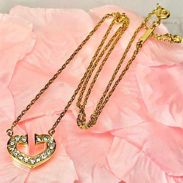 有名ブランド Cartier - アフター天然ダイヤモンド ネックレス Cハート 750 カルティエ ネックレス 有名ブランド Cartier - アフター天然ダイヤモンド ネックレス Cハート 750 カルティエ ネックレス
