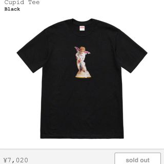 シュプリーム(Supreme)のsupreme 19ss cupid Tee black S 黒 新品(Tシャツ/カットソー(半袖/袖なし))