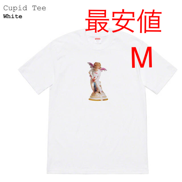 最安値 supreme 19ss cupid tee M 白 - Tシャツ/カットソー(半袖/袖なし)