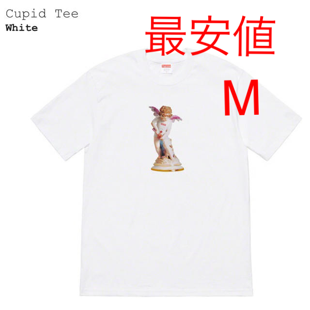 最安値 supreme 19ss cupid tee M 白