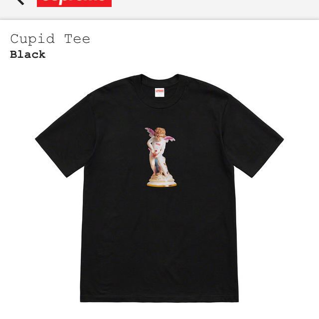 m  supreme cupid tee black