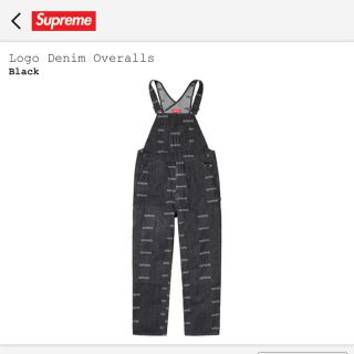 シュプリーム(Supreme)のlogo denim overalls オーバーオール デニム シュプリーム (サロペット/オーバーオール)