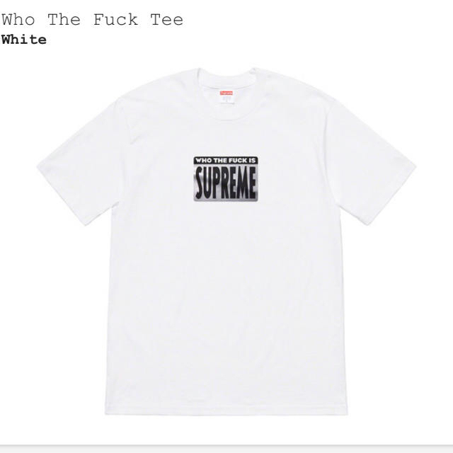 Tシャツ/カットソー(半袖/袖なし)supreme Who the fuck tee