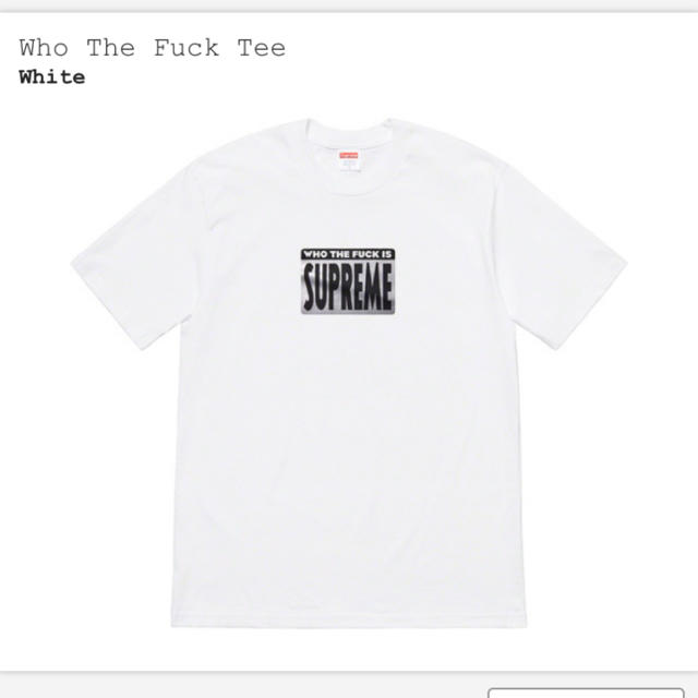 Supreme(シュプリーム)のsupreme Springtee Who The Fuck Tee メンズのトップス(Tシャツ/カットソー(半袖/袖なし))の商品写真