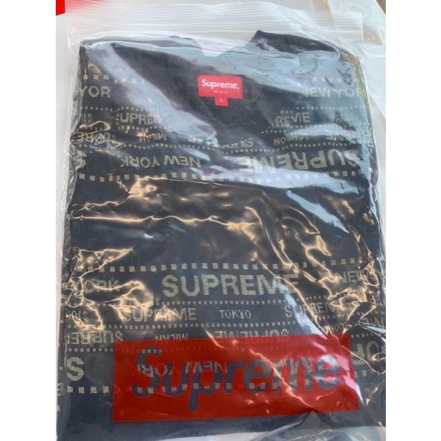 スウェット込み L Supreme Metallic Jacquard Crewneck