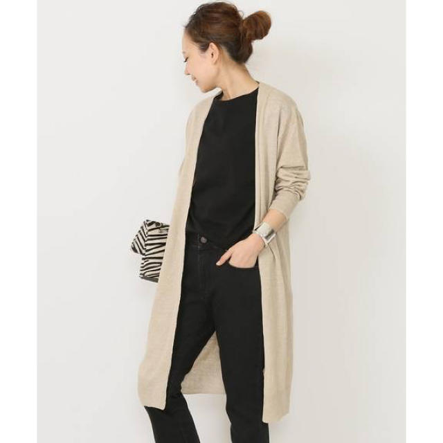 DEUXIEME CLASSE(ドゥーズィエムクラス)の新品未使用♡ドゥーズィエムクラス♡YLEVE KNIT カーディガン ベージュ レディースのトップス(カーディガン)の商品写真