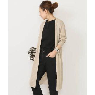 ドゥーズィエムクラス(DEUXIEME CLASSE)の新品未使用♡ドゥーズィエムクラス♡YLEVE KNIT カーディガン ベージュ(カーディガン)