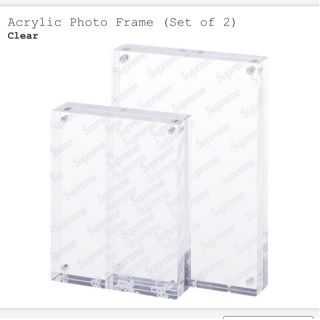 シュプリーム(Supreme)のSupreme Acrylic Photo Frame (Set of 2)(フォトフレーム)