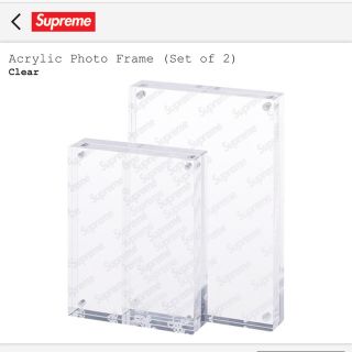 シュプリーム(Supreme)のsupreme Acrylic Photo Frame (Set of 2)(フォトフレーム)