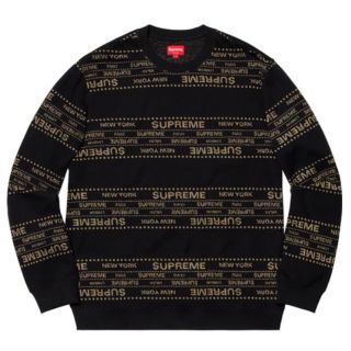 シュプリーム(Supreme)のsupreme Metallic Jacquard Crewneck (スウェット)