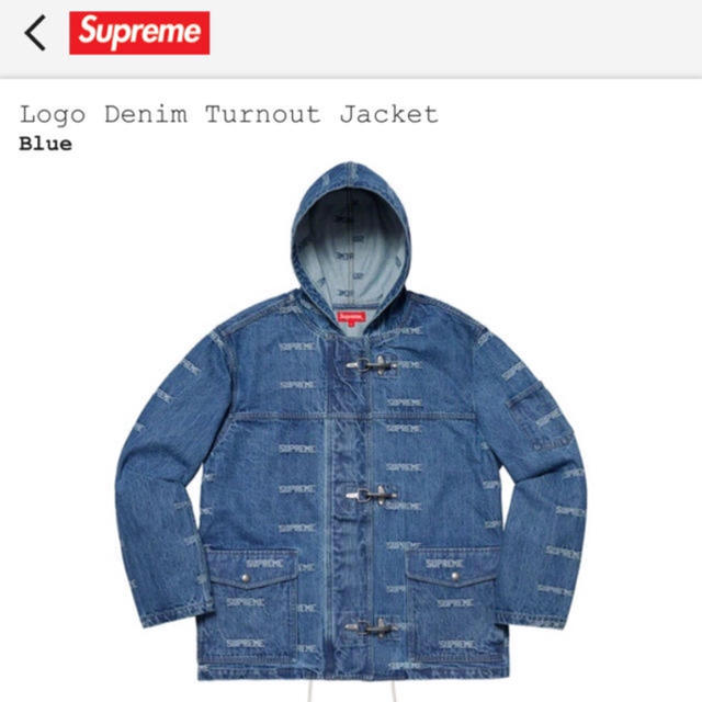 珍しい Supreme - Supreme Logo Denim Turnout Jacket Gジャン/デニム