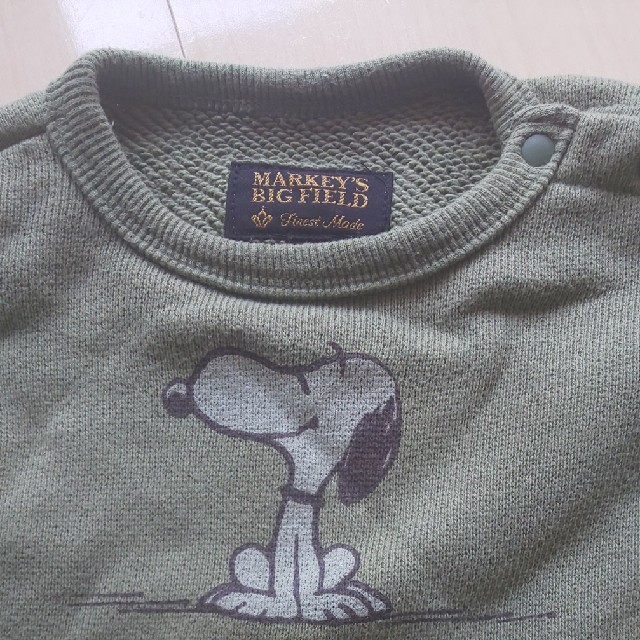 MARKEY'S(マーキーズ)のマーキーズ スヌーピースウェット80 キッズ/ベビー/マタニティのキッズ服男の子用(90cm~)(Tシャツ/カットソー)の商品写真