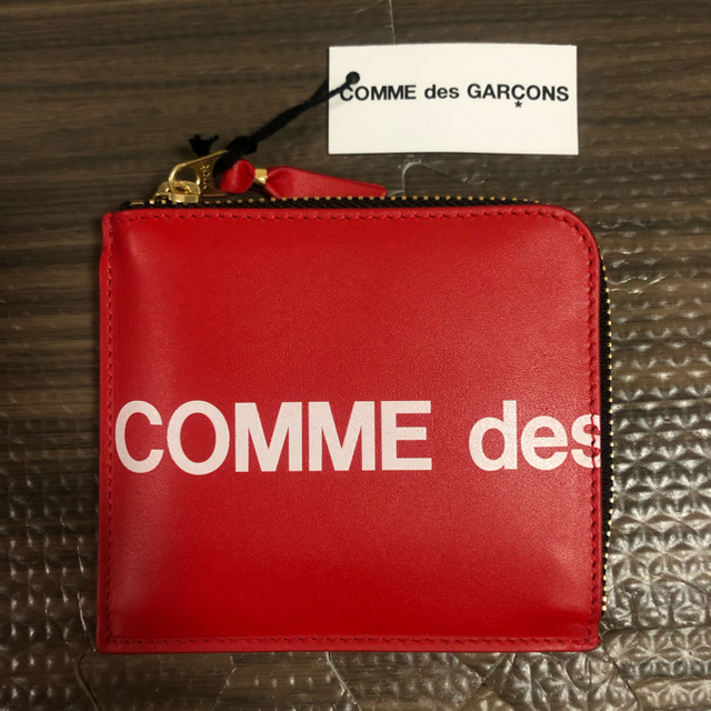品質のいい Logo Huge Wallet CDG - GARCONS des COMME ギャルソン red ウォレット 財布 コインケース/小銭入れ
