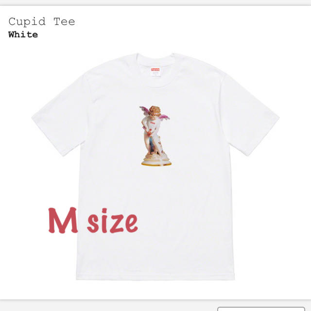 M size supreme cupid tee white 白