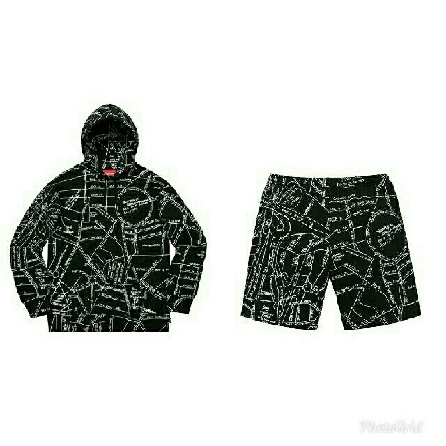 Supreme(シュプリーム)の【S M セット】Gonz Map Sweatshirt Sweatshort メンズのパンツ(ショートパンツ)の商品写真